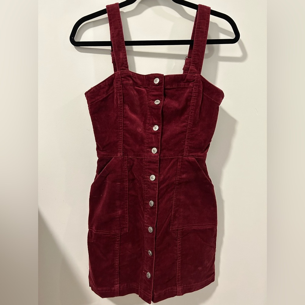 Red corduroy dress from H and M in size small.